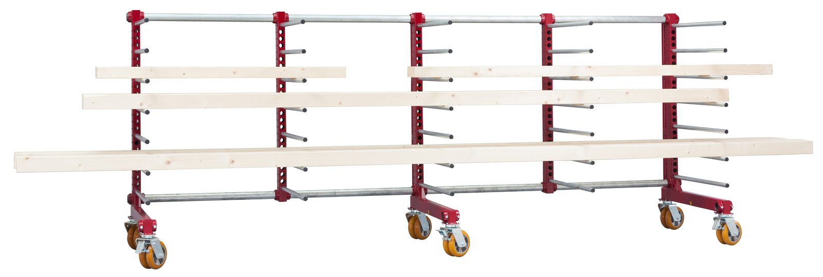 Jowi Quercus Q Series modular mobile rack for heavy loads up to 2,250 kg and lengths up to 6 meters